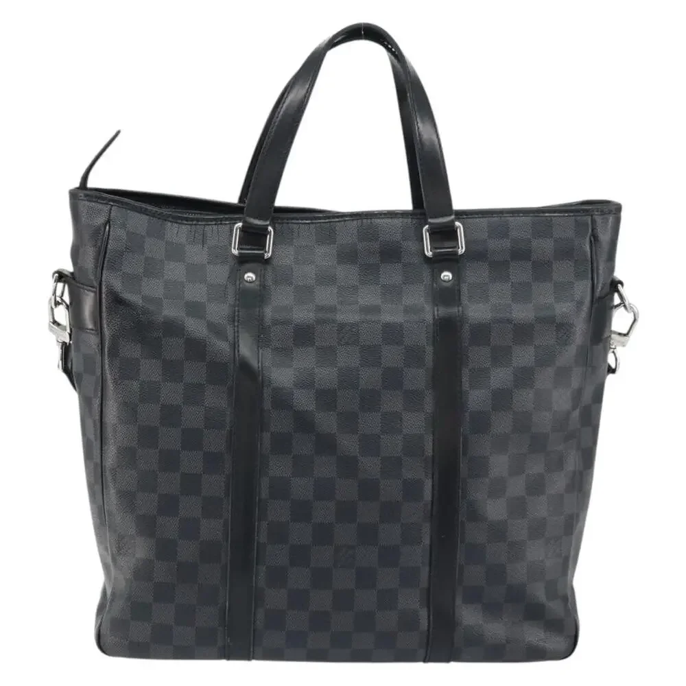 Louis Vuitton Damier Graphite Tadao Shoulder Bag Black